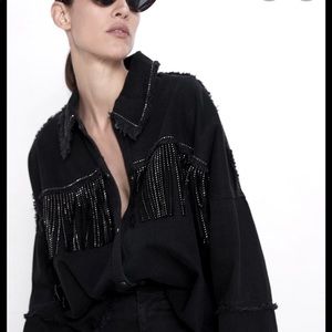 Zara fringe jacket